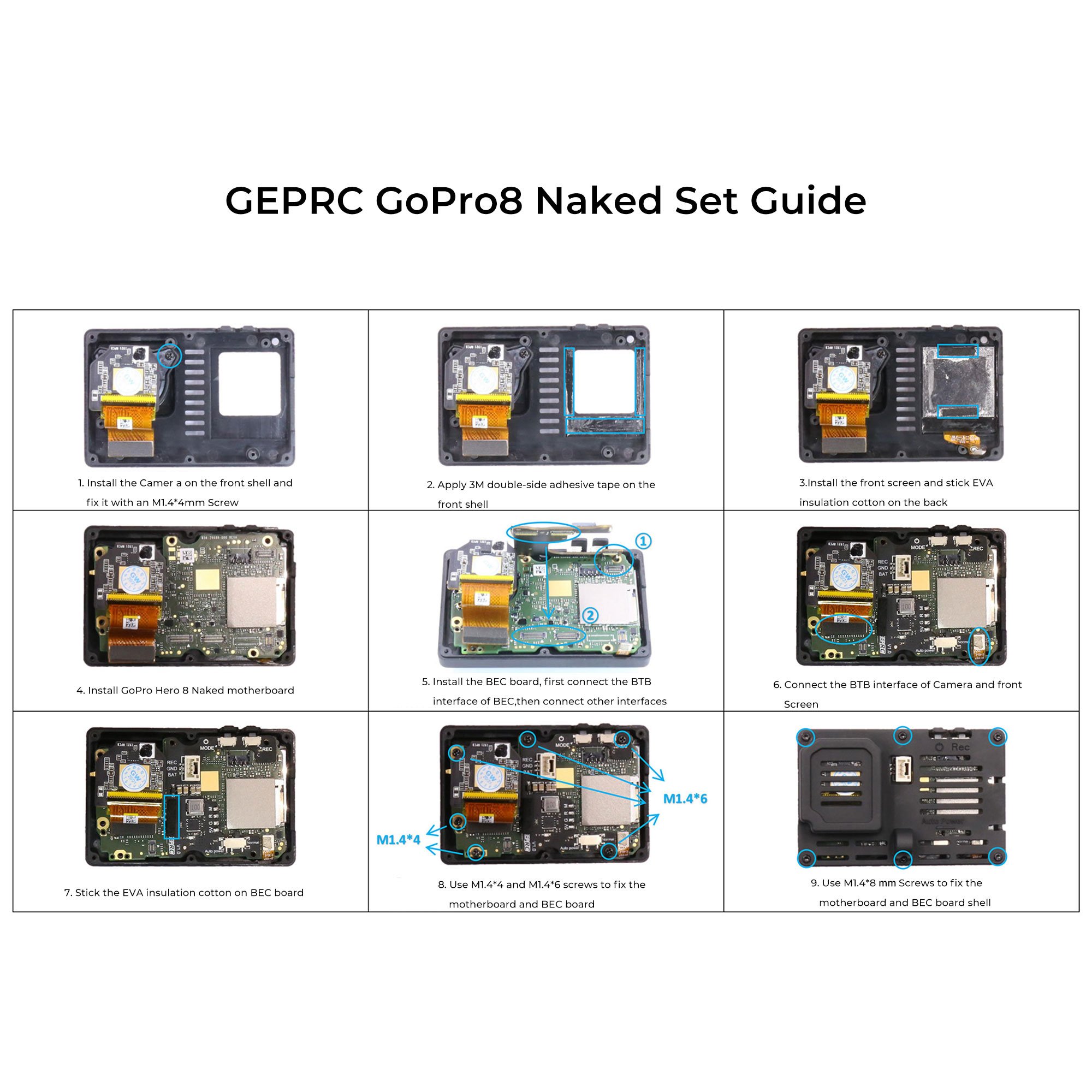 GEPRC Naked GoPro Hero 8 Full Camera - Rotor Village