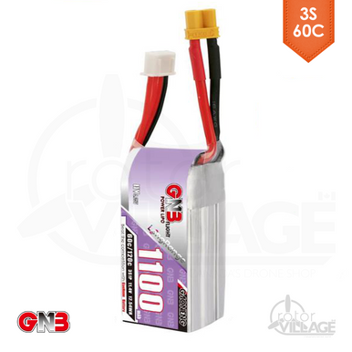 GNB Long Range 1100mAh 3S 60C LiPo XT30 - HV 4.35 - Rotor Village
