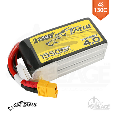 Tattu R-Line 4.0 1550mAh 4S 130C Lipo XT60 - Rotor Village