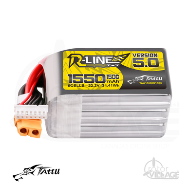 Tattu R-Line V5.0 1550mAh 6S 150C XT60 - Rotor Village