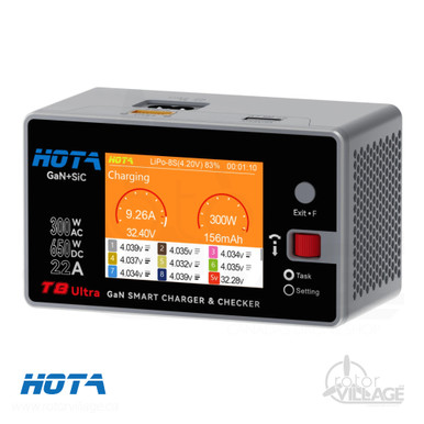 HOTA T8 Ultra AC/DC 650W 1-8S GaN Battery Smart Charger - Rotor