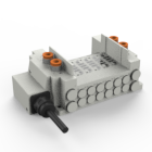 SS5Y5-12, 5000 Series Manifold, Lead Wire (IP67)