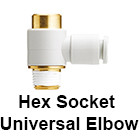 Hexagon Socket Head Universal Male Elbow