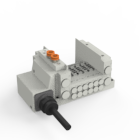 SS5Y3-12, 3000 Series Manifold, Lead Wire (IP67)