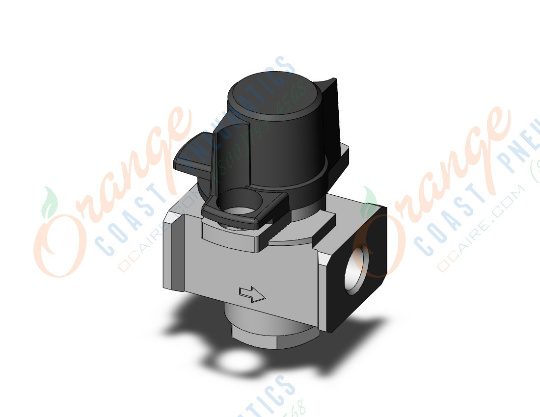 SMC VHS20-01B single action relief valve, VHS HAND VALVE - Orange Coast ...