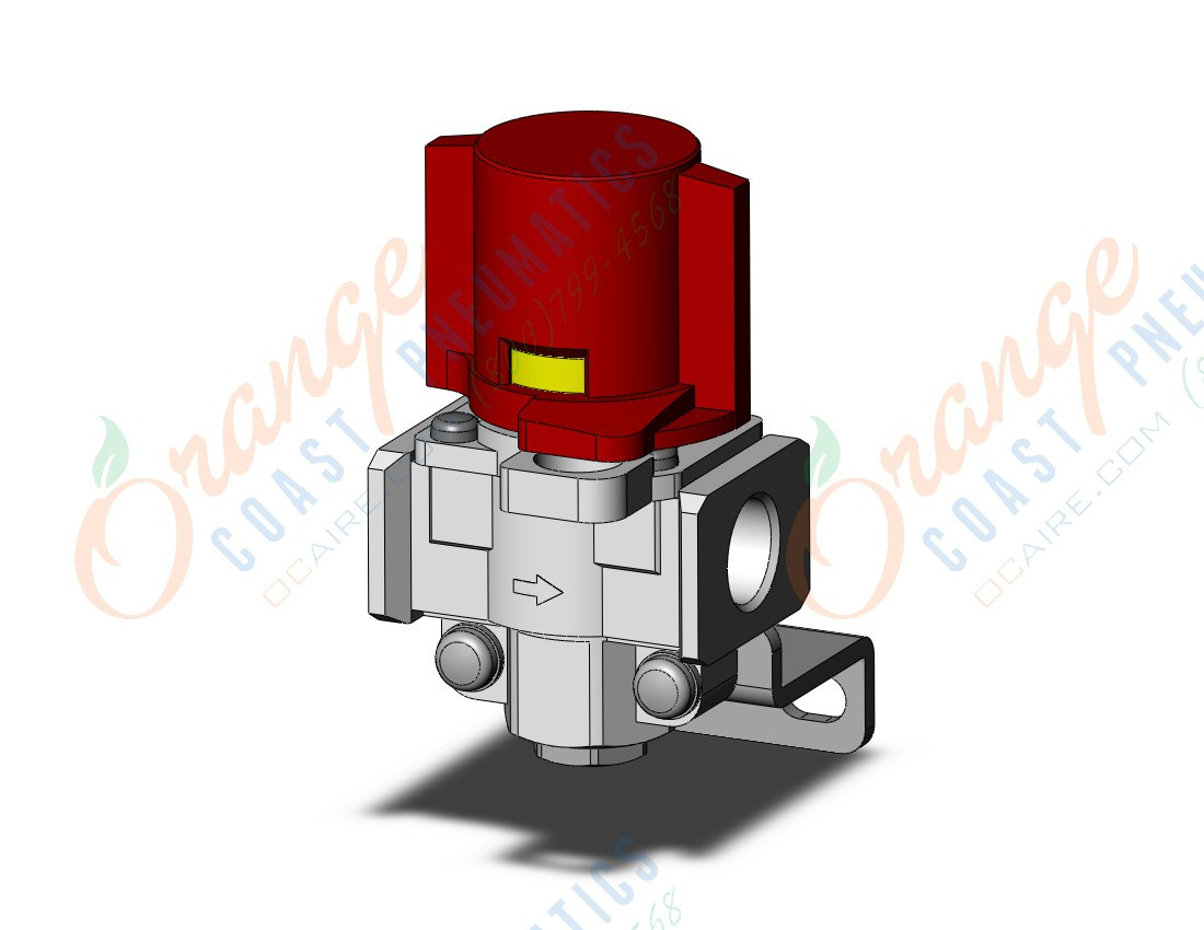 SMC VHS2002BBS vhs body pt 1/4, VHS HAND VALVE Orange Coast Pneumatics
