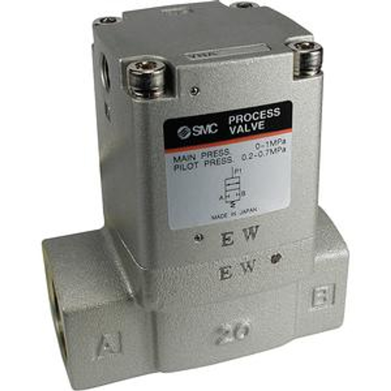 SMC VNA711A-50A-5DZ-X200 process valve, VNA/B/C/D 2-WAY MEDIA