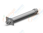 SMC CDM3F25-150 cyl, air, short type, sw cap, CM2/CM3 ROUND BODY CYLINDER***