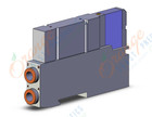 SMC SV2100-5FU-CS-N9 valve, cassette w/mfld block, SV2000 SOLENOID VALVE, 5-PORT