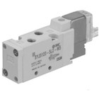 SMC SYJ5123-6H-M5-F valve, sgl sol, body pt (dc), SYJ5000 SOLENOID VALVE 5/PORT***