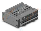 SMC MGPM16-25Z-M9BL cyl, compact guide, slide brg, MGP COMPACT GUIDE CYLINDER