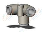 SMC KQ2D06-00A fitting, delta union, KQ2 FITTING (sold in packages of 10; price is per piece)