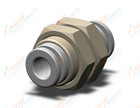 SMC KQ2E06-00A fitting, bulkhead union, KQ2 FITTING (sold in packages of 10; price is per piece)