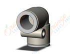 SMC KQ2L12-00A fitting, union elbow, KQ2 FITTING (sold in packages of 10; price is per piece)