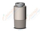 SMC KQ2S04-01NS fitting, hex hd male connector, KQ2 FITTING (sold in packages of 10; price is per piece)