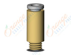 SMC KQ2S04-M6A fitting, hex hd male connector, KQ2 FITTING (sold in packages of 10; price is per piece)