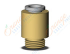 SMC KQ2S06-01AP fitting, male conn w/hex hole, KQ2 FITTING (sold in packages of 10; price is per piece)