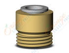 SMC KQ2S10-U04A fitting, hex hd male connector, KQ2(UNI) ONE TOUCH UNIFIT (sold in packages of 10; price is per piece)