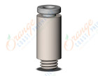 SMC KQ2S23-M5N fitting, hex hd male connector, KQ2 FITTING (sold in packages of 10; price is per piece)