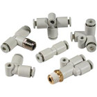 SMC KQ2T12-03S-X12 fitting, branch tee, KQ2 FITTING (sold in packages of 5; price is per piece)
