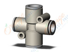 SMC KQ2TX10-12A fitting, diff dia cross, KQ2 FITTING (sold in packages of 10; price is per piece)