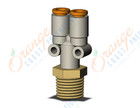 SMC KQ2U05-02AS fitting, branch y, KQ2 FITTING (sold in packages of 10; price is per piece)