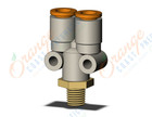 SMC KQ2U07-33AS fitting, branch y, KQ2 FITTING (sold in packages of 10; price is per piece)