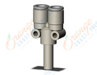 SMC KQ2U08-99A fitting, plug-in y, KQ2 FITTING (sold in packages of 10; price is per piece)