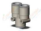 SMC KQ2U12-00A fitting, union y, KQ2 FITTING (sold in packages of 10; price is per piece)
