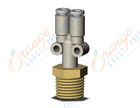 SMC KQ2U23-02AS fitting, branch y, KQ2 FITTING (sold in packages of 10; price is per piece)