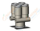 SMC KQ2UD06-08A fitting, diff dia double union, KQ2 FITTING (sold in packages of 10; price is per piece)