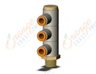 SMC KQ2VT05-34AS fitting, tple uni male elbow, KQ2 FITTING (sold in packages of 10; price is per piece)