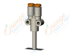 SMC KQ2X01-03A fitting,plug in reducer branch, KQ2 FITTING (sold in packages of 10; price is per piece)