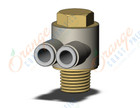 SMC KQ2Z06-02AS fitting, br uni male elbow, KQ2 FITTING (sold in packages of 10; price is per piece)