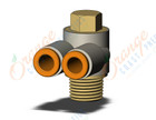 SMC KQ2Z05-34AS fitting, br uni male elbow, KQ2 FITTING (sold in packages of 10; price is per piece)