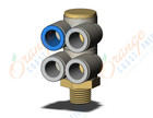 SMC KQ2ZD10-02AS fitting, dble br uni male elbo, KQ2 FITTING (sold in packages of 10; price is per piece)