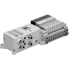 SMC SS5V1-W10S1QWD-16B-N1-D0-X160US mfld, plug-in with i/o si unit, SS5V1 MANIFOLD SV1000