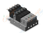 SMC VQD1000-VL-04-5M vacuum/release manifold, VQD1151 VALVE, SOL 4/5-PORT