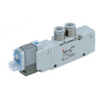 SMC VQZ3251-5MO1-02 valve, base mount (dc), VQZ3000 VALVE, SOL 4/5-PORT