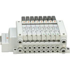 SMC VV5QC11-02N1FD1-BS mfld, d-sub conn, b/pres check, VV5QC11 MANIFOLD VQC 5-PORT