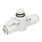 SMC AS1002F-04-2-X250 flow control,inline w/fitting, FLOW CONTROL W/FITTING***