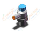 SMC AS2211F-N02-01SA speed control w/fitting, FLOW CONTROL W/FITTING***