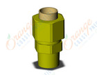 SMC KFH08B-01S fitting, male connector brass, KF INSERT FITTINGS (sold in packages of 10; price is per piece)