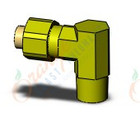 SMC KFL06B-01S fitting, male elbow, KF INSERT FITTINGS (sold in packages of 10; price is per piece)
