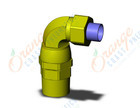 SMC KFV10N-03S fitting, swivel elbow, KF INSERT FITTINGS (sold in packages of 10; price is per piece)