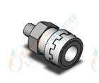 SMC KK130S-01MS s coupler, male thread, KK13 S COUPLERS (sold in packages of 5; price is per piece)