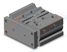 SMC MGPM25-30Z-M9BL cyl, compact guide, slide brg, MGP COMPACT GUIDE CYLINDER