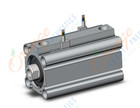 SMC CDQ2B32-50DZ-M9PWVL cylinder, CQ2-Z COMPACT CYLINDER