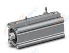 SMC CDQ2B32-75DCZ-M9NWVL cylinder, CQ2-Z COMPACT CYLINDER