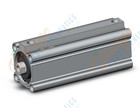 SMC CDQ2B40-100DCZ-M9BL cylinder, CQ2-Z COMPACT CYLINDER